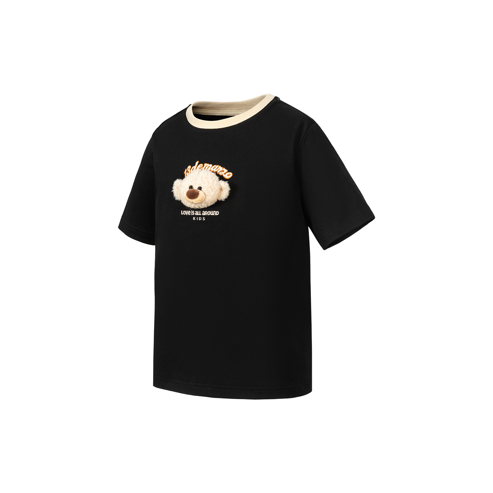 13DE MARZO BabyBear Round Neck T-shirt Black - 13DE MARZO