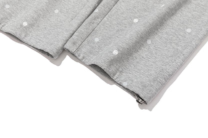 13DE MARZO Patchwork Polka Dot Sweatpants