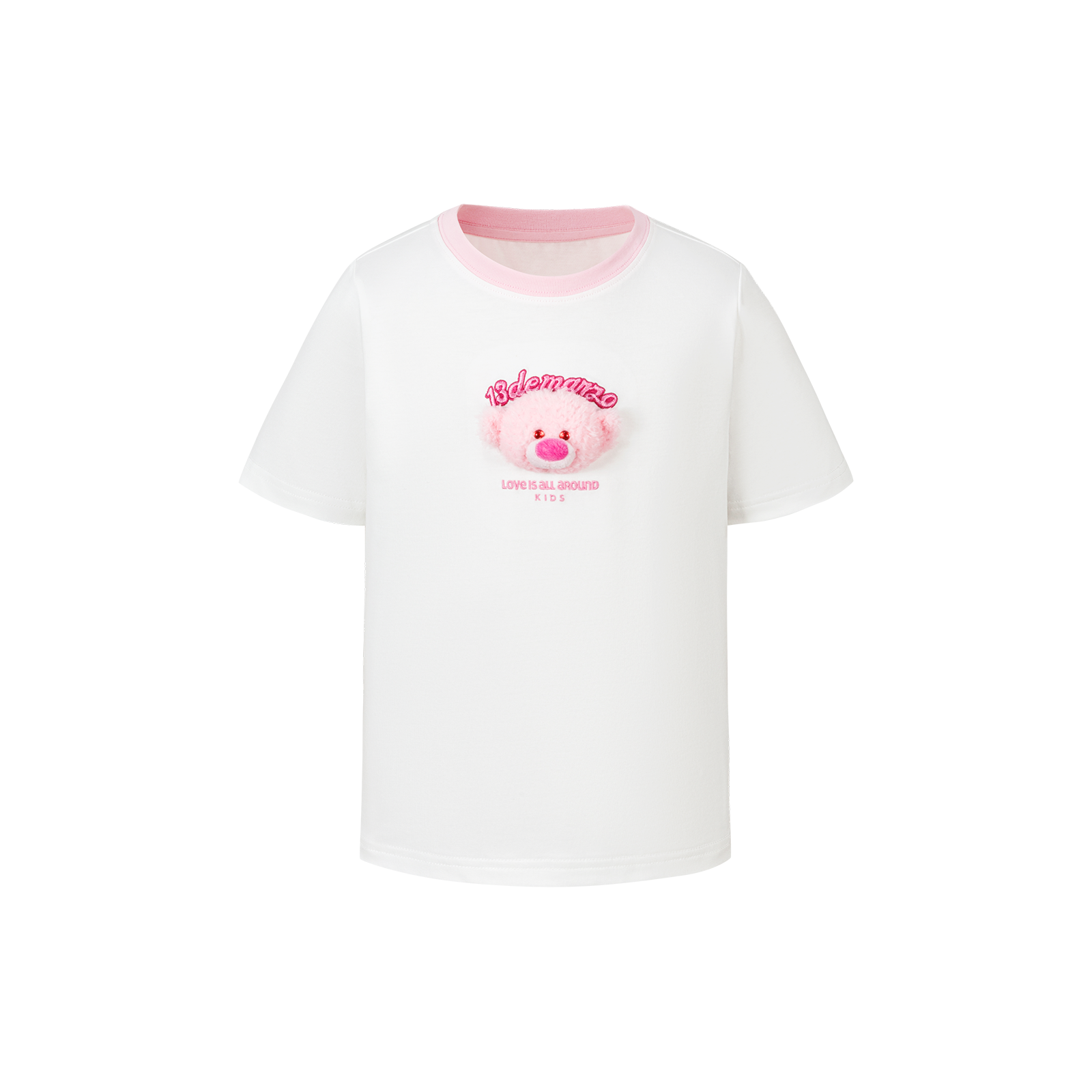 13DE MARZO BabyBear Round Neck T-shirt White - 13DE MARZO