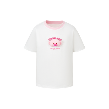 13DE MARZO BabyBear Round Neck T-shirt White - 13DE MARZO