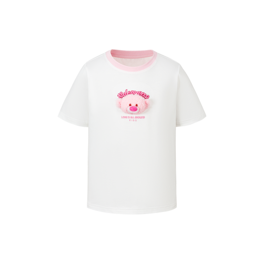13DE MARZO BabyBear Round Neck T-shirt White - 13DE MARZO