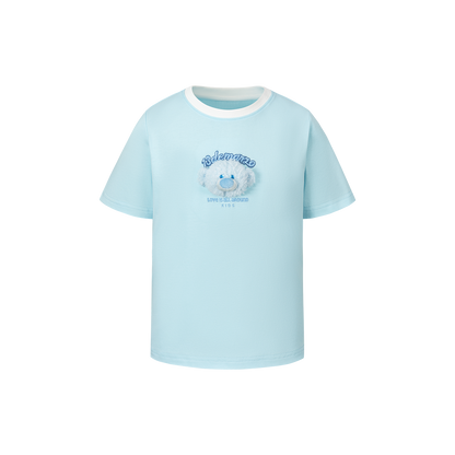 13DE MARZO BabyBear Round Neck T-shirt Blue - 13DE MARZO
