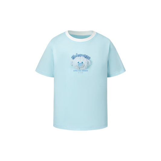 13DE MARZO BabyBear Round Neck T-shirt Blue - 13DE MARZO