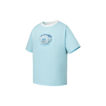 13DE MARZO BabyBear Round Neck T-shirt Blue - 13DE MARZO