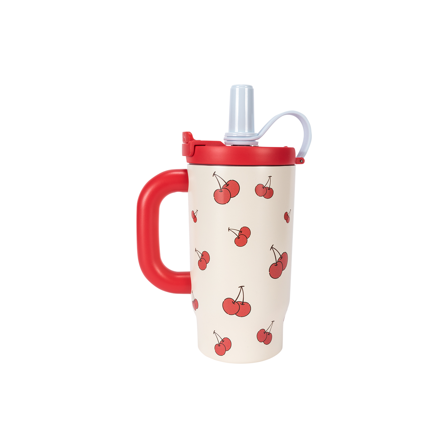 13DE MARZO Cherry Bear Straw Insulated Cup