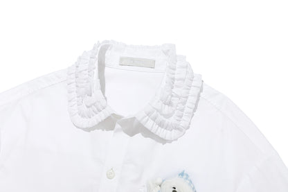 13DE MARZO Nighty Night Bear Oversized Shirt