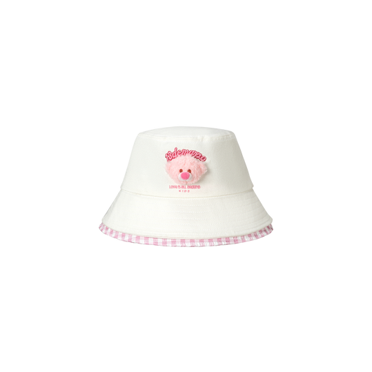 13DE MARZO BabyBear Bucket Hat White - 13DE MARZO