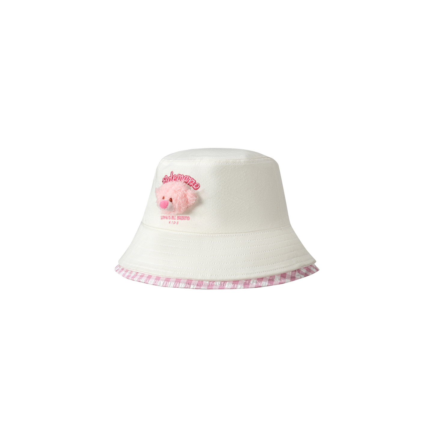 13DE MARZO BabyBear Bucket Hat White - 13DE MARZO