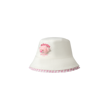 13DE MARZO BabyBear Bucket Hat White - 13DE MARZO
