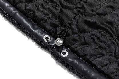 13DE MARZO Rolling Stones All-Over Print Coat Black