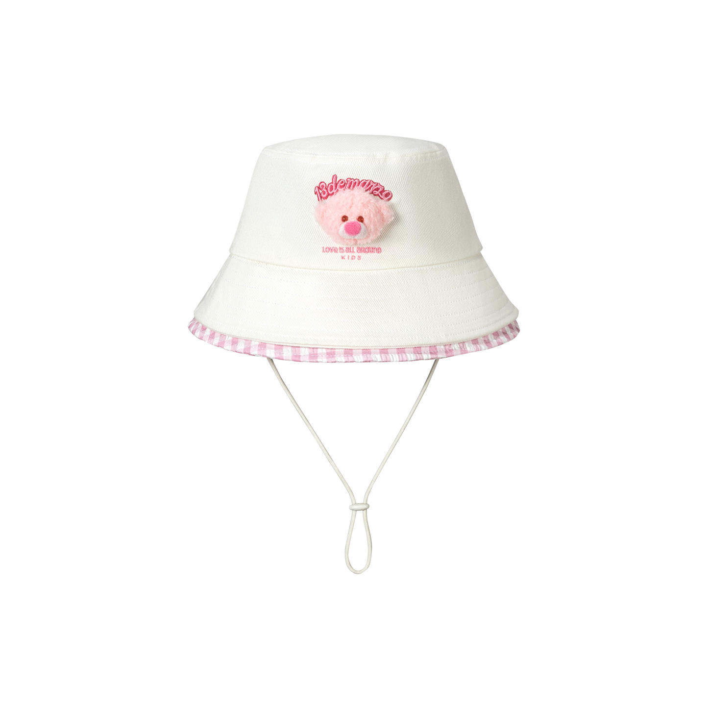 13DE MARZO BabyBear Bucket Hat White - 13DE MARZO