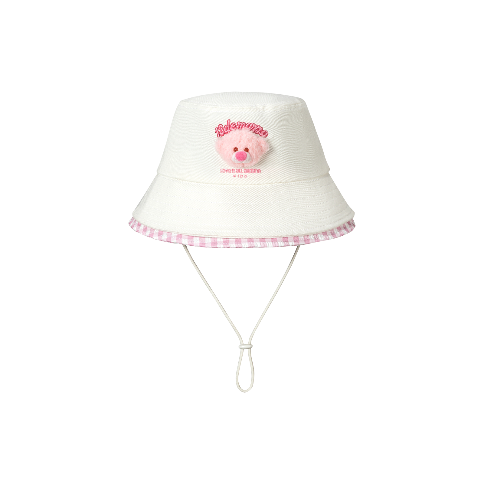 13DE MARZO BabyBear Bucket Hat White - 13DE MARZO