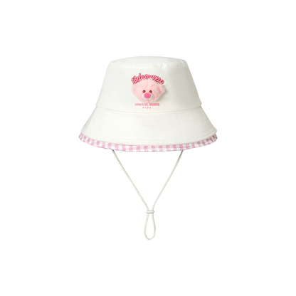 13DE MARZO BabyBear Bucket Hat White - 13DE MARZO