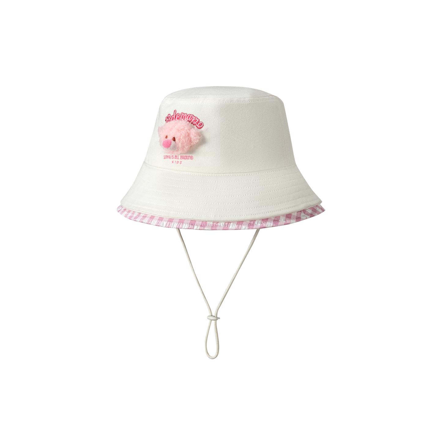 13DE MARZO BabyBear Bucket Hat White - 13DE MARZO