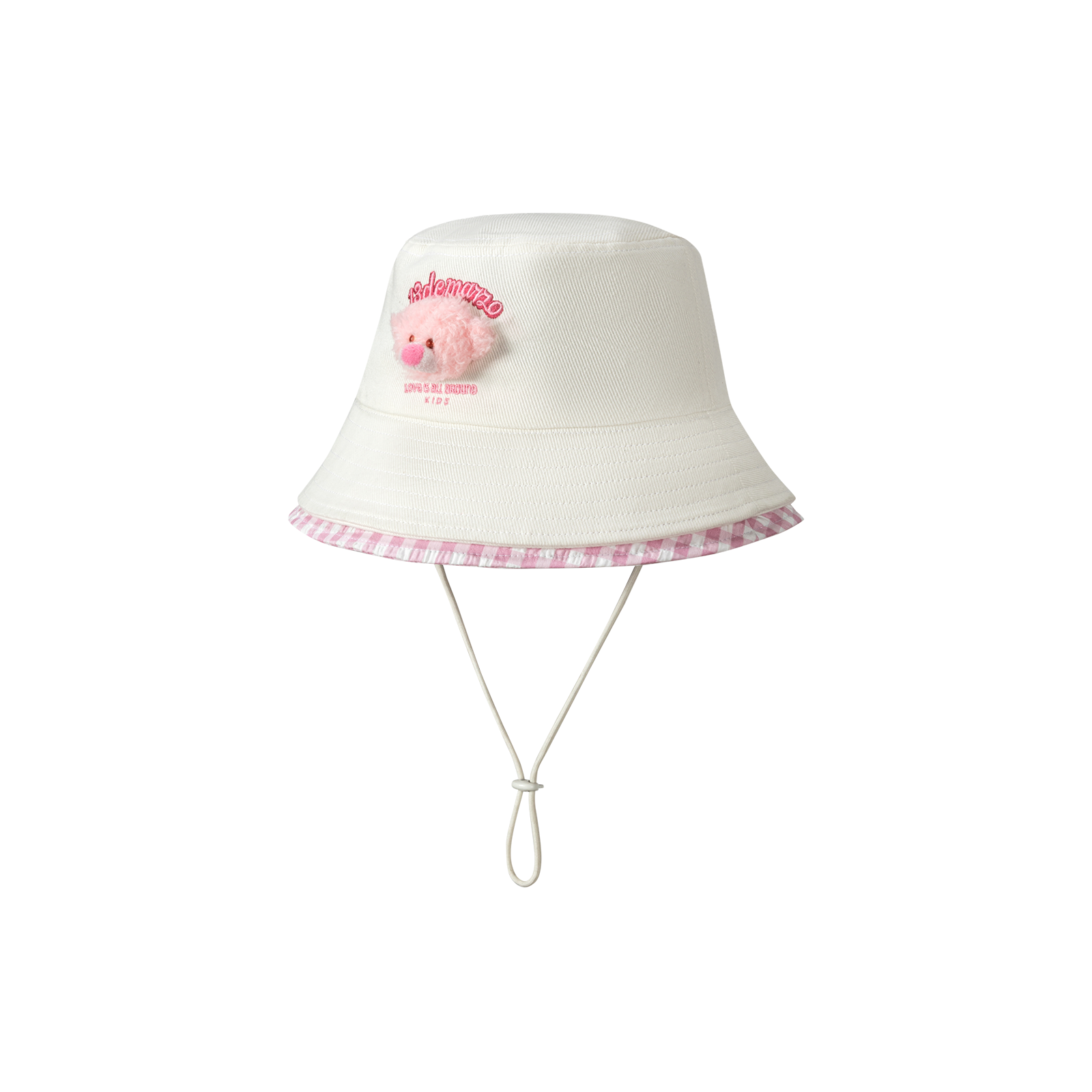13DE MARZO BabyBear Bucket Hat White - 13DE MARZO