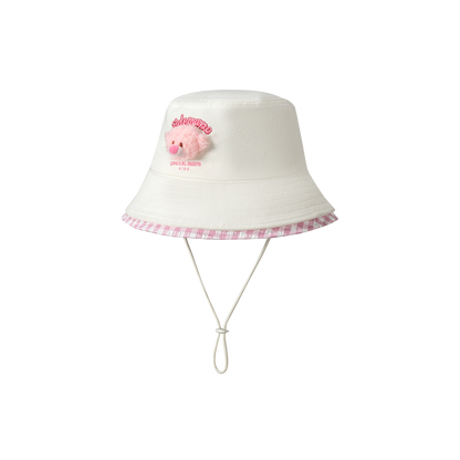 13DE MARZO BabyBear Bucket Hat White - 13DE MARZO