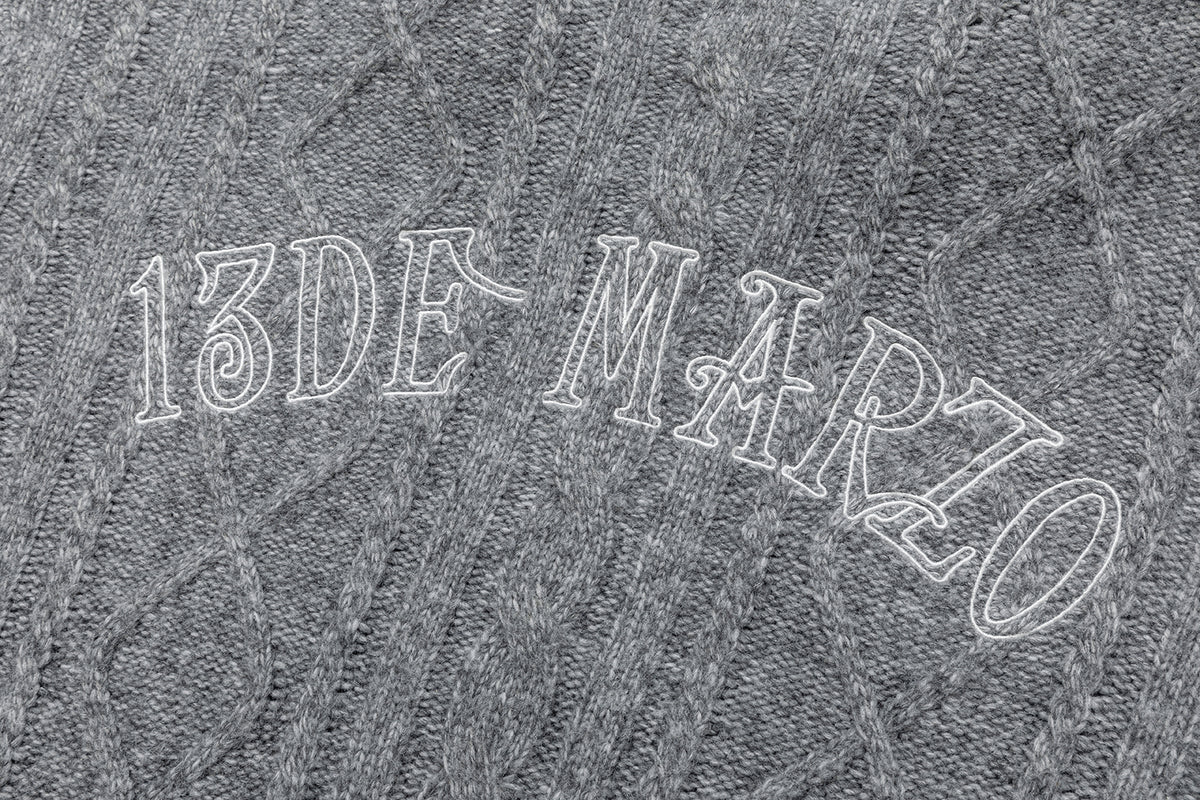13DE MARZO Doozoo Hooded Cardigan Dark Grey