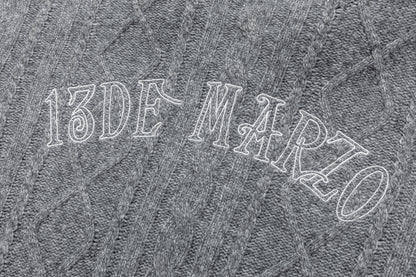 13DE MARZO Doozoo Hooded Cardigan Dark Grey