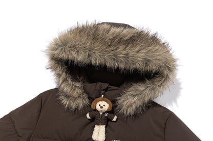 13DE MARZO Doozoo Short Down Jacket Brown