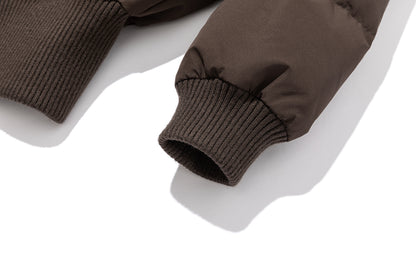 13DE MARZO Doozoo Short Down Jacket Brown