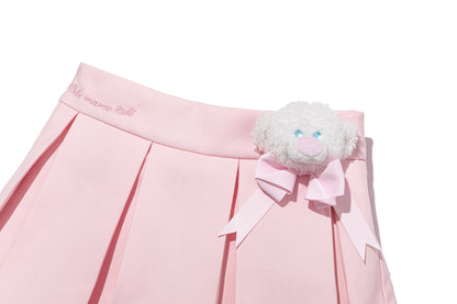 13DE MARZO BabyBear Pleated Skirt Pink