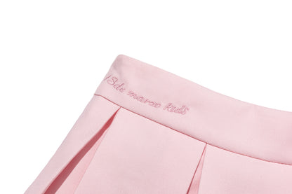 13DE MARZO BabyBear Pleated Skirt Pink