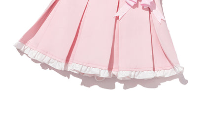 13DE MARZO BabyBear Pleated Skirt Pink