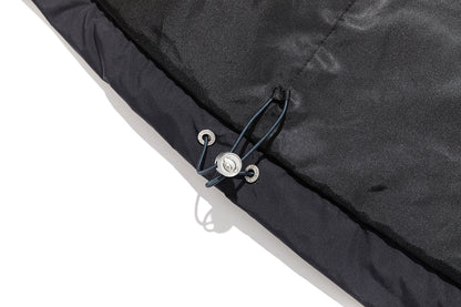 13DE MARZO Bear Hooded Long Down Coat Black