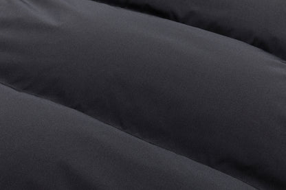 13DE MARZO Bear Hooded Long Down Coat Black