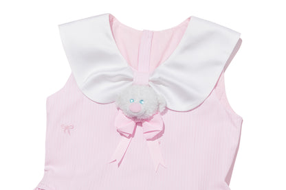 13DE MARZO BabyBear Bow Bubble Dress Pink