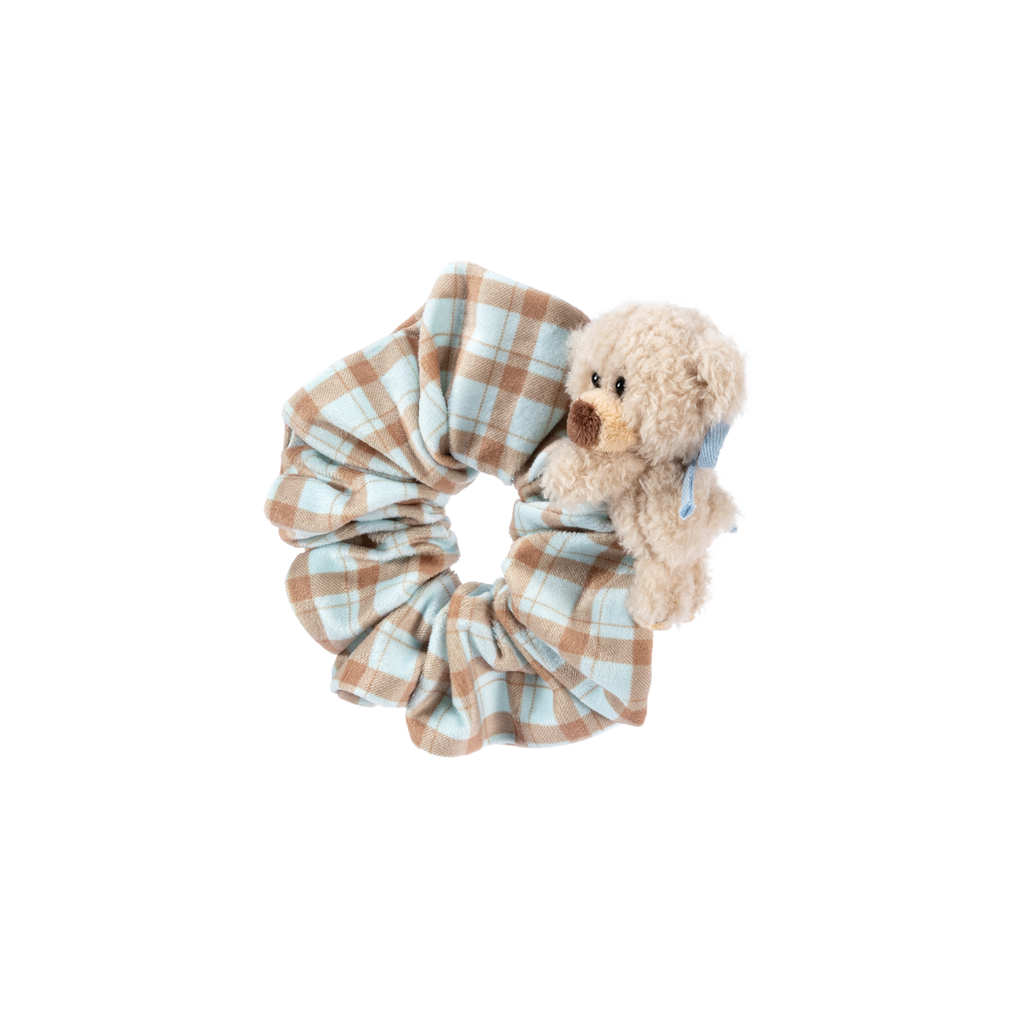 13DE MARZO Bear Plaid Hair Tie