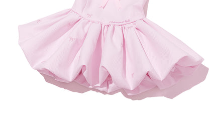 13DE MARZO BabyBear Bow Bubble Dress Pink
