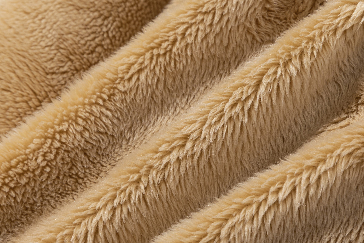 13DE MARZO Doozoo Furry Leg Warmer Khaki