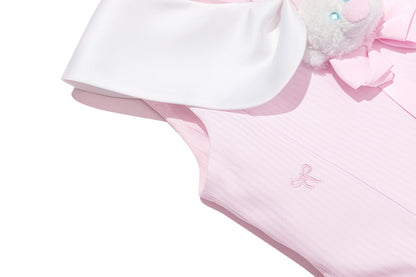 13DE MARZO BabyBear Bow Bubble Dress Pink