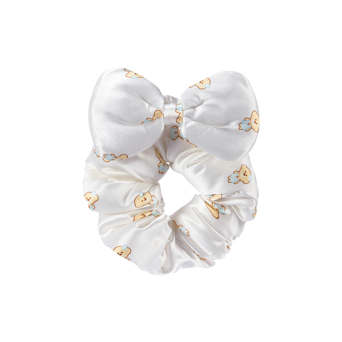 13DE MARZO All-over Bear Print Bow Hair Tie