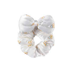 13DE MARZO All-over Bear Print Bow Hair Tie