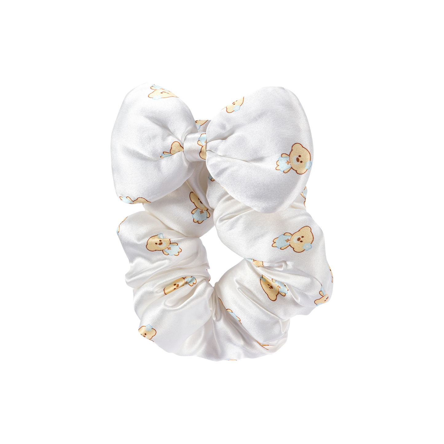 13DE MARZO All-over Bear Print Bow Hair Tie