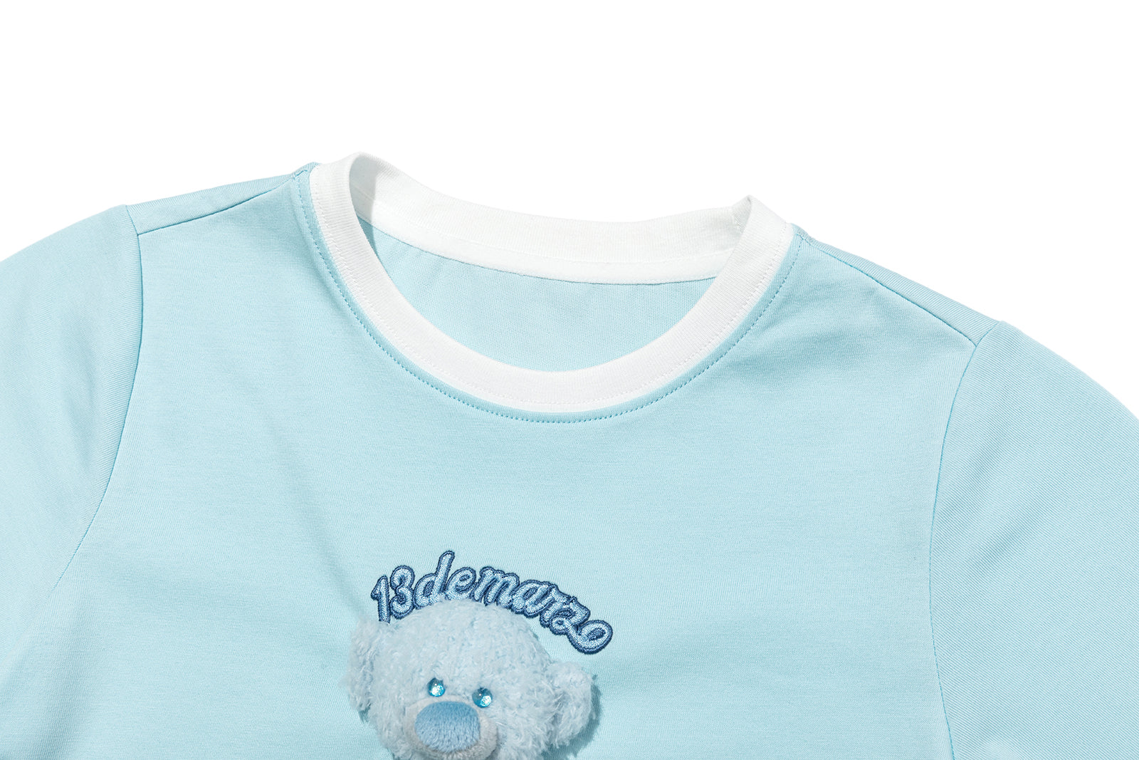 13DE MARZO BabyBear Round Neck T-shirt Blue - 13DE MARZO