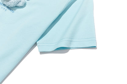 13DE MARZO BabyBear Round Neck T-shirt Blue - 13DE MARZO