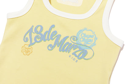 13DE MARZO BabyBear Printed Tank Top Yellow - 13DE MARZO