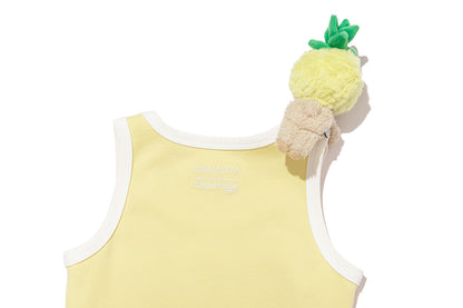 13DE MARZO BabyBear Printed Tank Top Yellow - 13DE MARZO