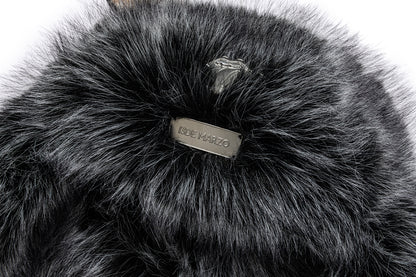 13DE MARZO Rolling Stones Plush Earflap Hat Black