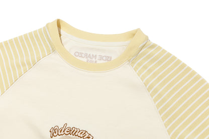 13DE MARZO BabyBear Stripe Raglan Long Sleeve Yellow - 13DE MARZO