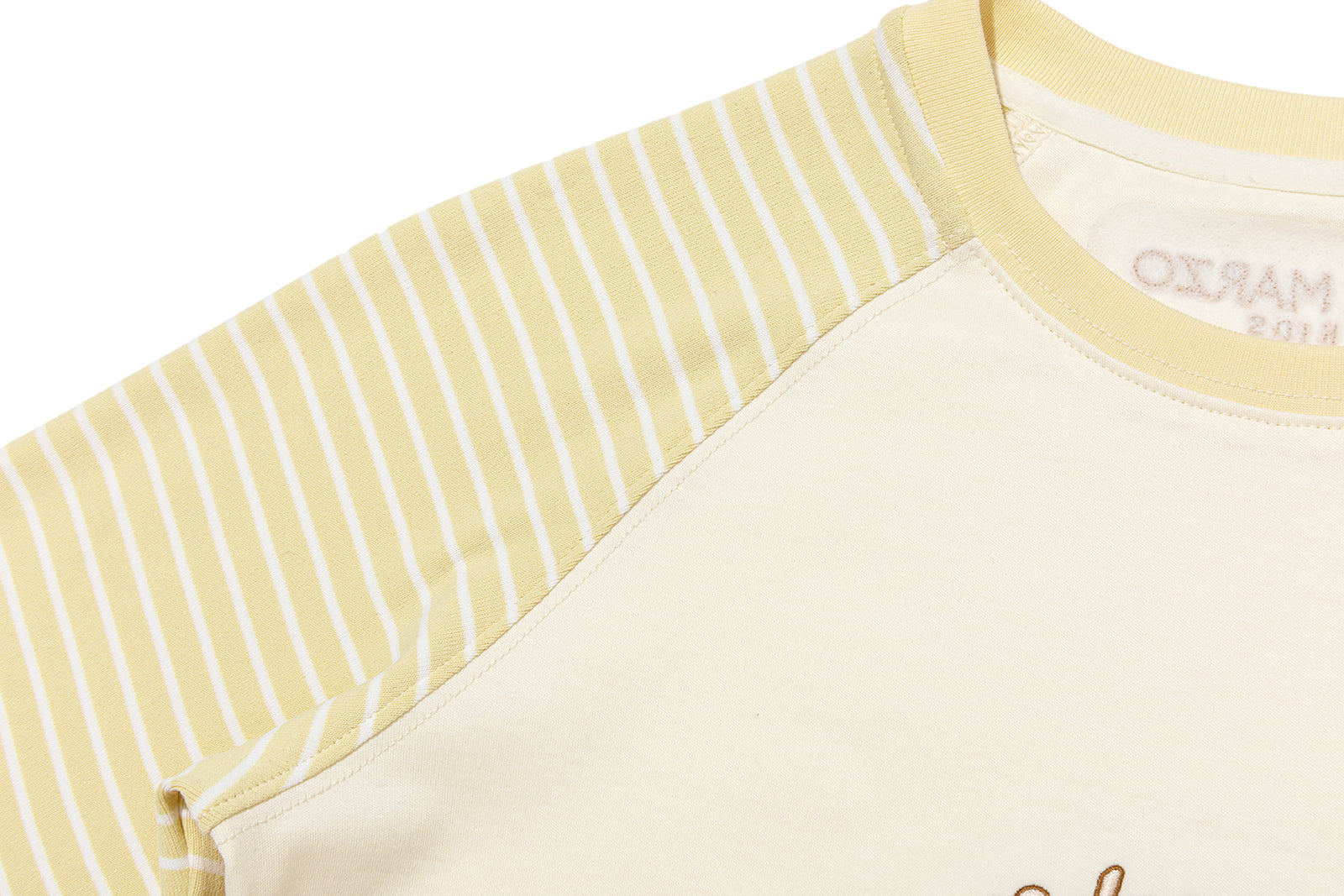 13DE MARZO BabyBear Stripe Raglan Long Sleeve Yellow - 13DE MARZO
