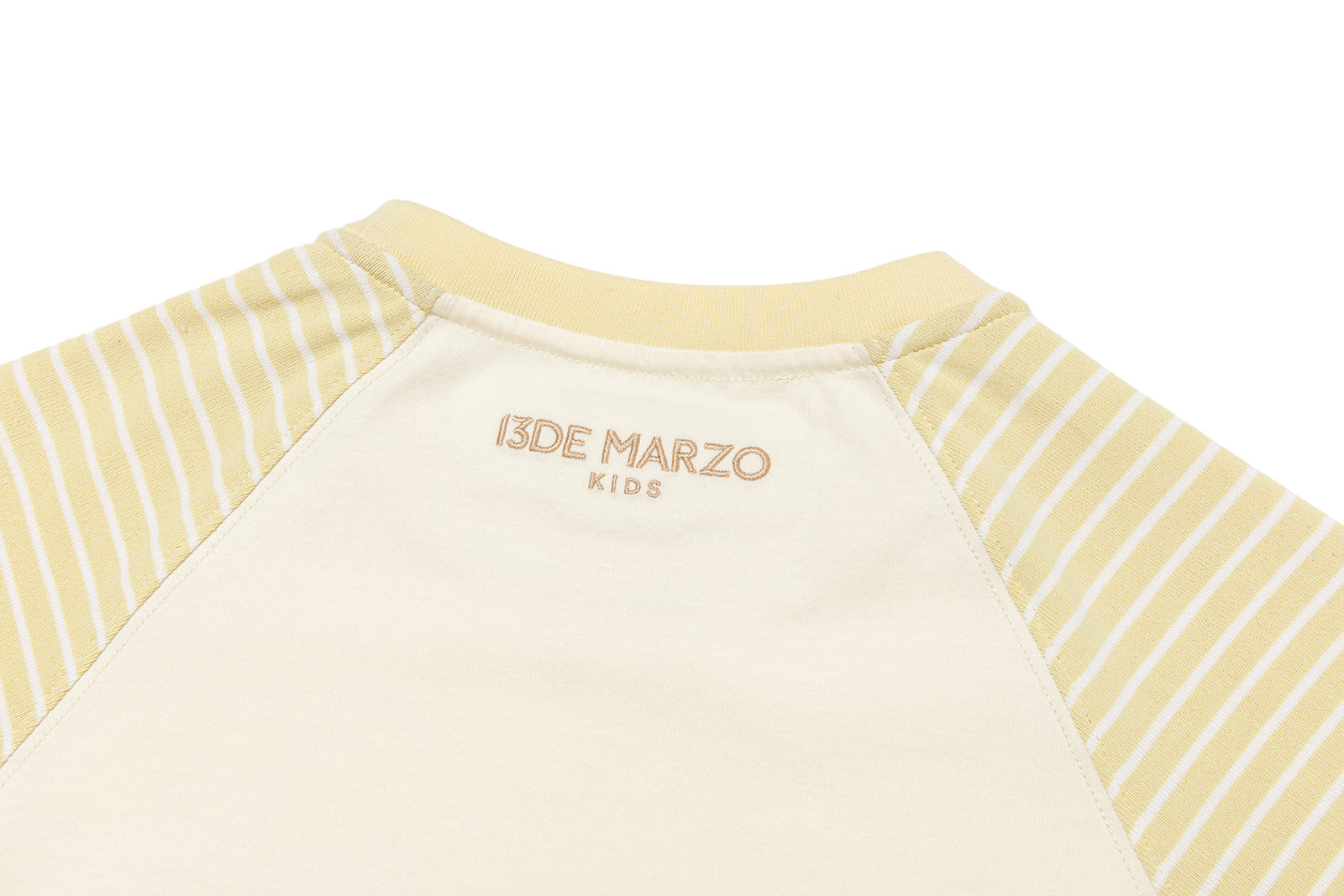 13DE MARZO BabyBear Stripe Raglan Long Sleeve Yellow - 13DE MARZO