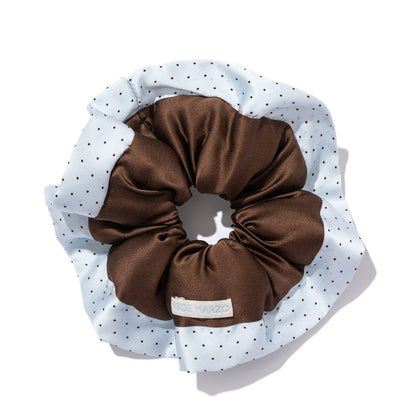 13DE MARZO Polka Dot Double-Layer Hair Tie