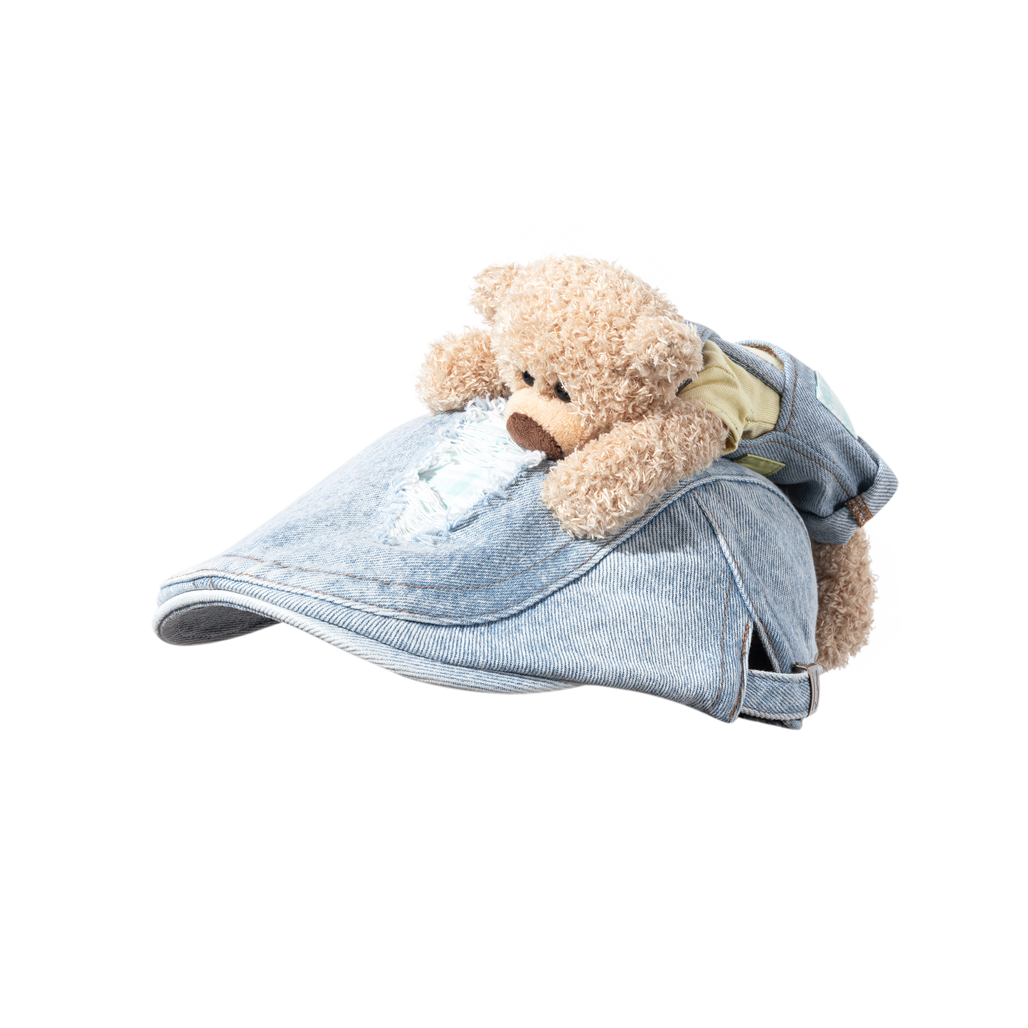 13DE MARZO Plaid Distressed Cap - 13DE MARZO