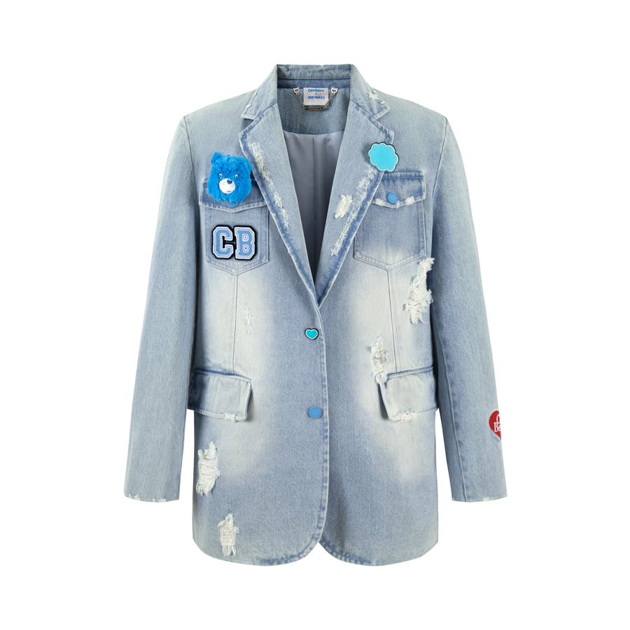 13DE MARZO Care Bears Broken Denim Suit - 13DE MARZO