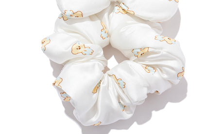 13DE MARZO All-over Bear Print Bow Hair Tie