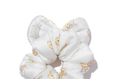 13DE MARZO All-over Bear Print Bow Hair Tie